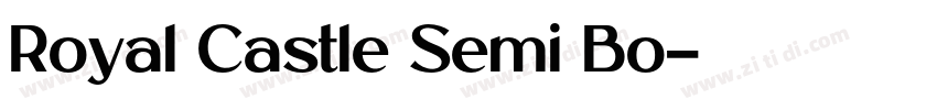 Royal Castle Semi Bo字体转换